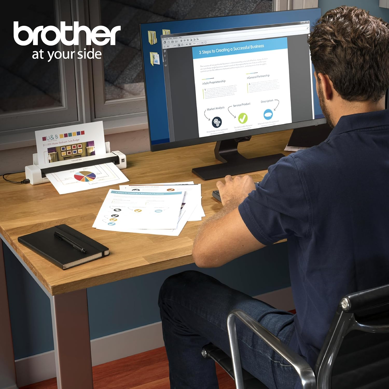 Brother DS-740D Duplex Compact Mobile Document Scanner - Image 8